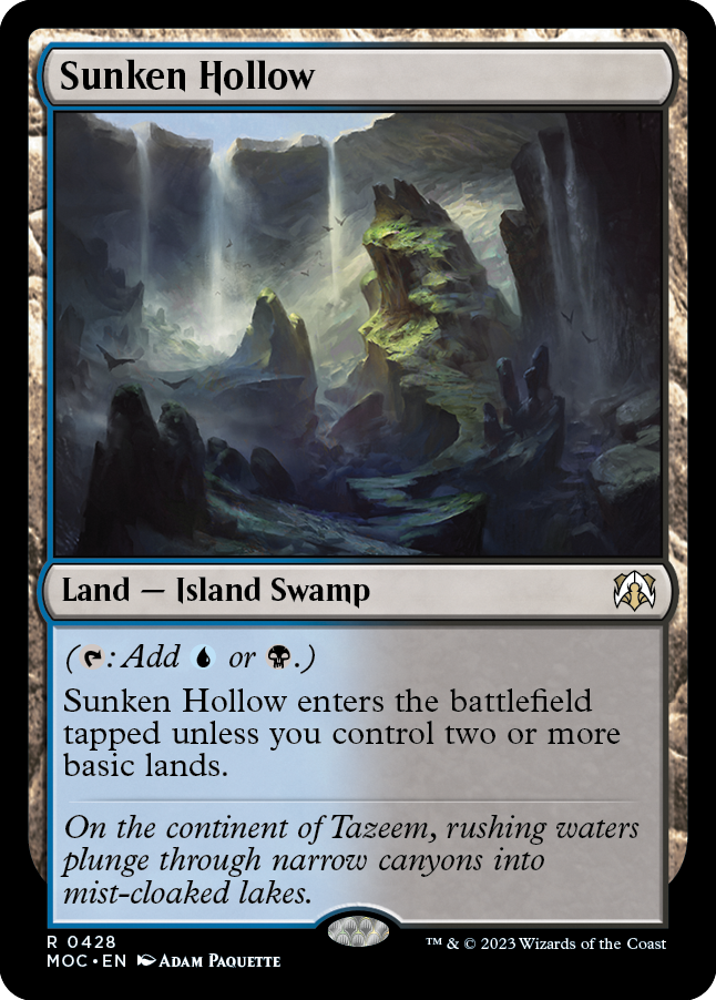 Sunken Hollow [March of the Machine Commander] | Card Merchant Takapuna