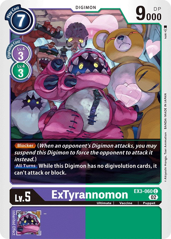 ExTyrannomon [EX3-060] [Draconic Roar] | Card Merchant Takapuna