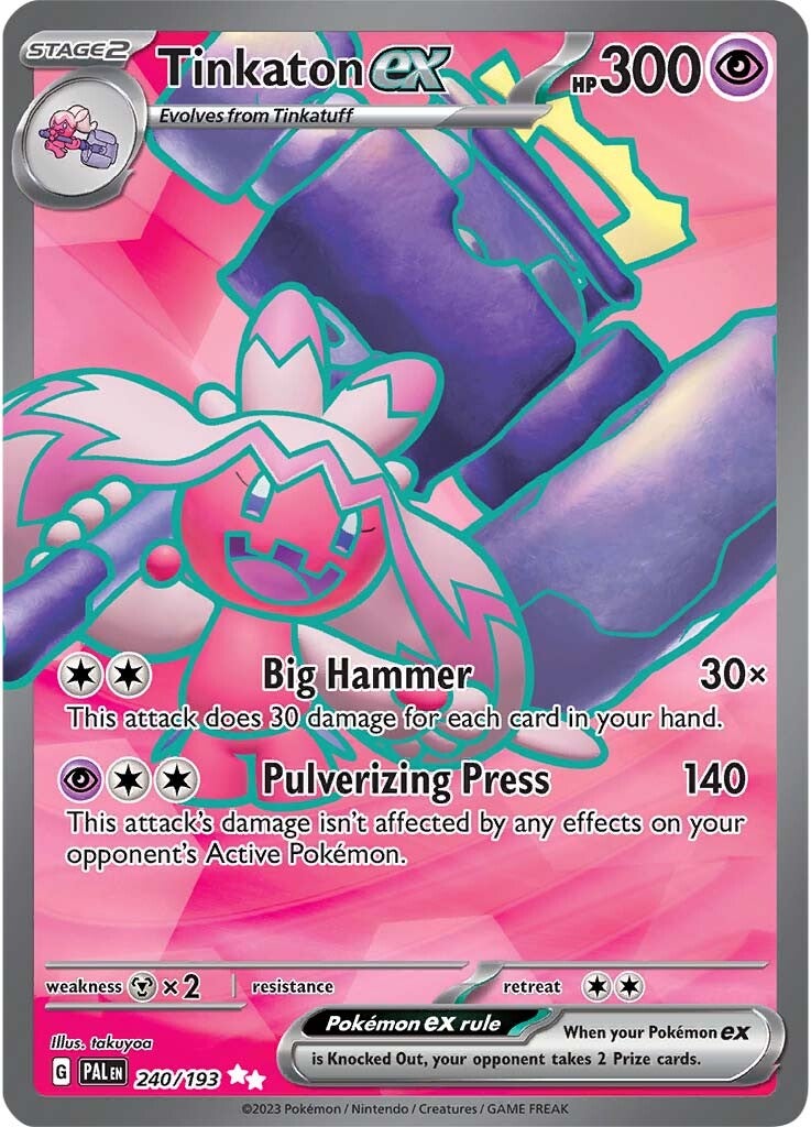 Tinkaton ex (240/193) [Scarlet & Violet: Paldea Evolved] | Card Merchant Takapuna