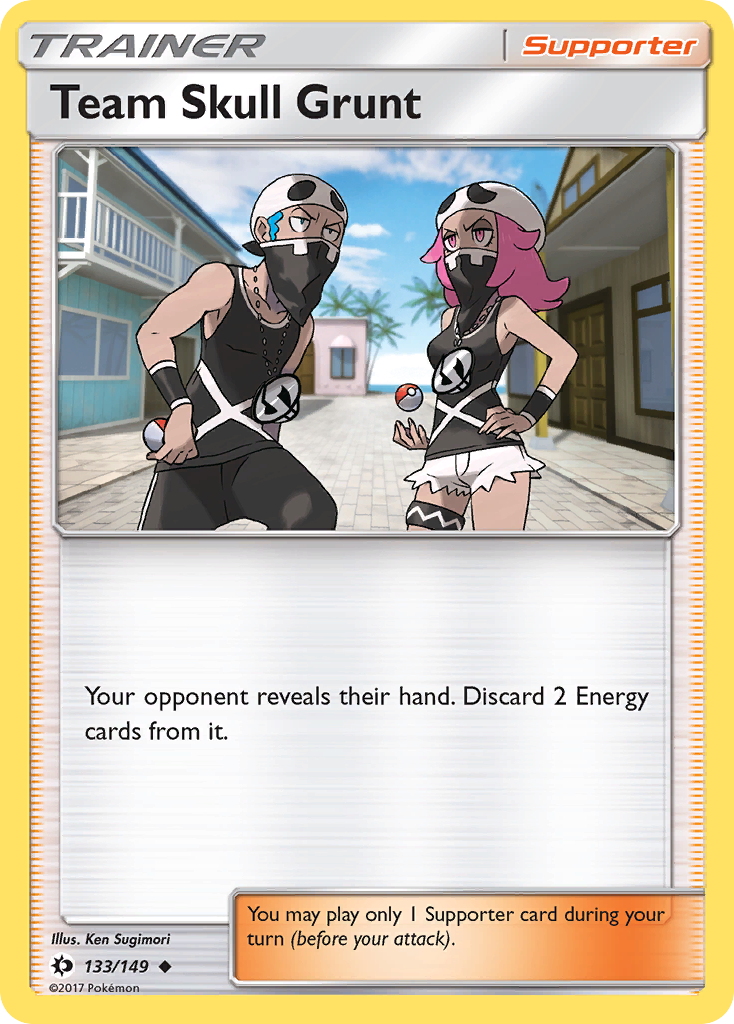 Team Skull Grunt (133/149) [Sun & Moon: Base Set] | Card Merchant Takapuna