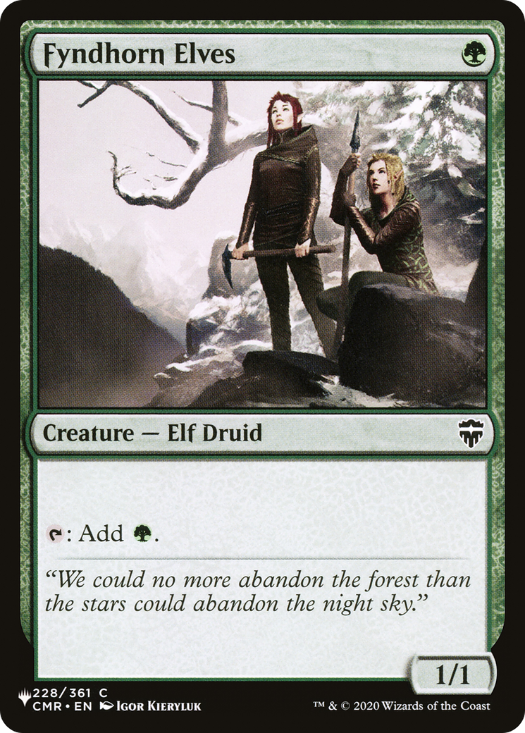 Fyndhorn Elves [The List] | Card Merchant Takapuna