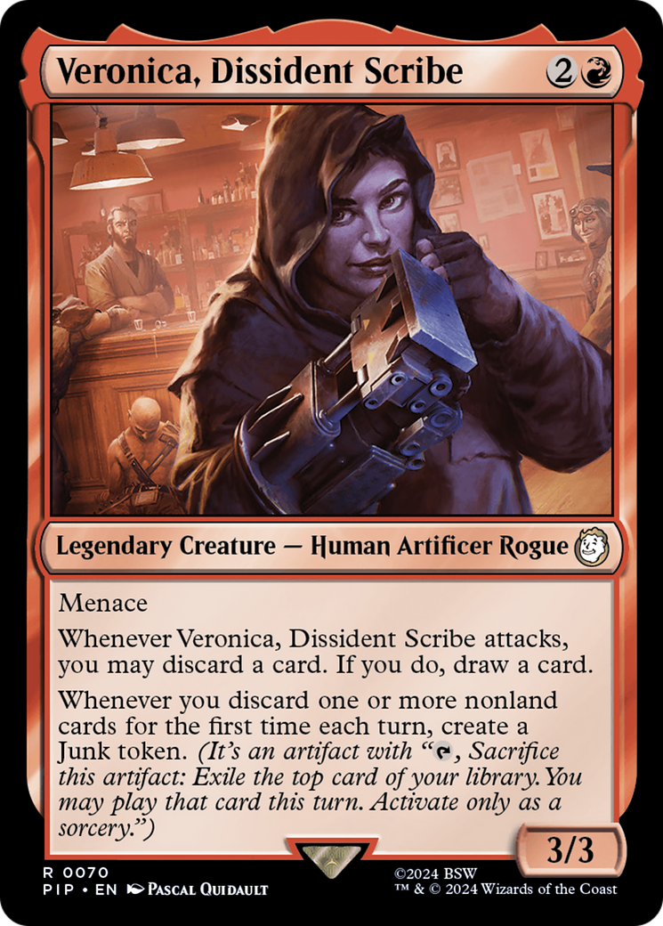 Veronica, Dissident Scribe [Fallout] | Card Merchant Takapuna