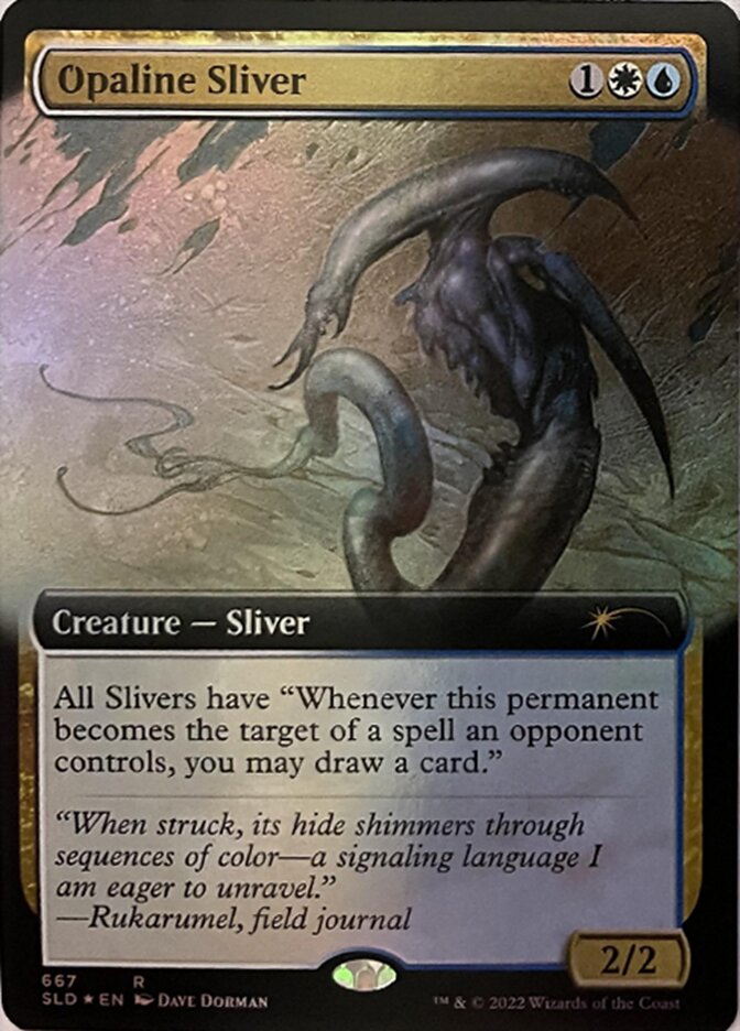 Opaline Sliver (Extended Art) [Secret Lair Drop Promos] | Card Merchant Takapuna