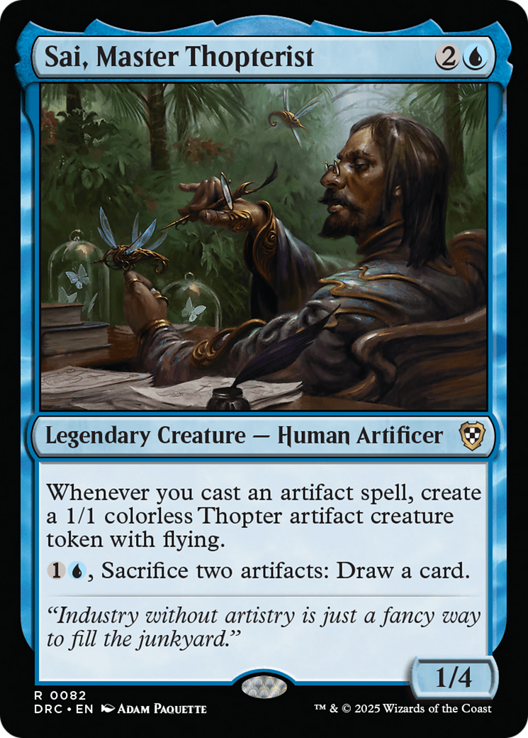 Sai, Master Thopterist [Aetherdrift Commander] | Card Merchant Takapuna