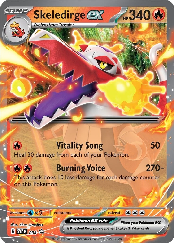 Skeledirge ex (034) [Scarlet & Violet: Black Star Promos] | Card Merchant Takapuna