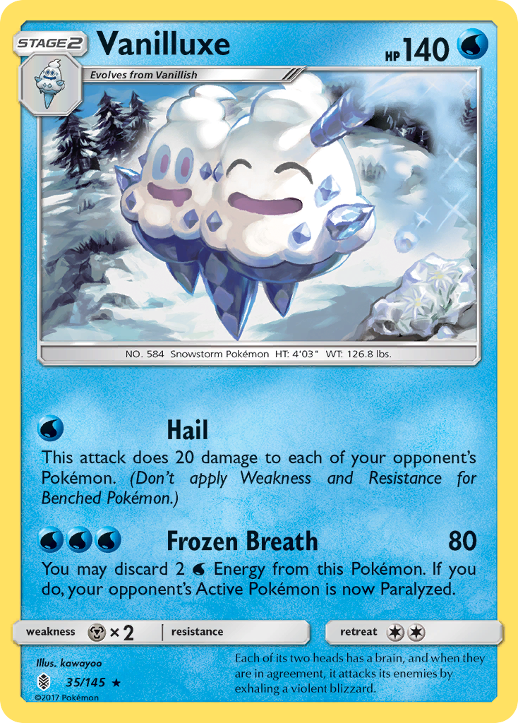 Vanilluxe (35/145) [Sun & Moon: Guardians Rising] | Card Merchant Takapuna