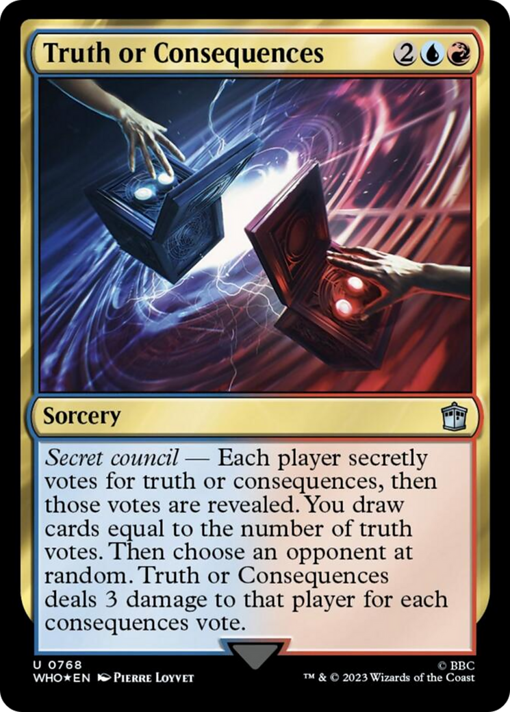 Truth or Consequences (Surge Foil) [Doctor Who] | Card Merchant Takapuna