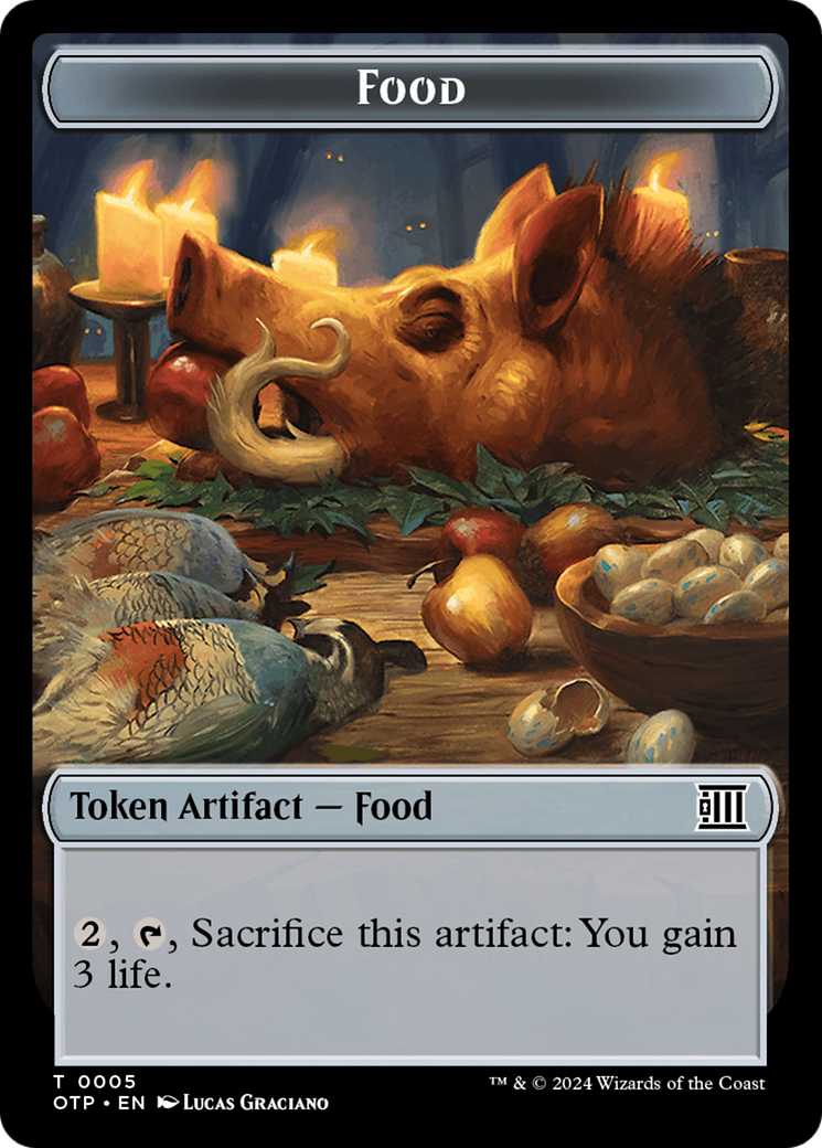 Food // Plot Double-Sided Token [Outlaws of Thunder Junction: Breaking News Tokens] | Card Merchant Takapuna