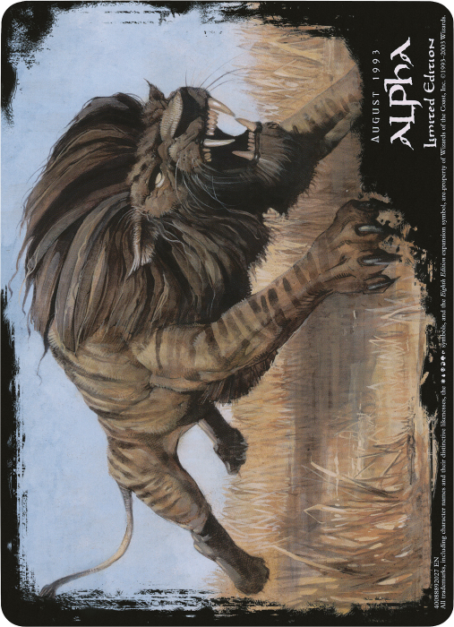 Savannah Lions (Oversized) [Eighth Edition Box Topper] | Card Merchant Takapuna