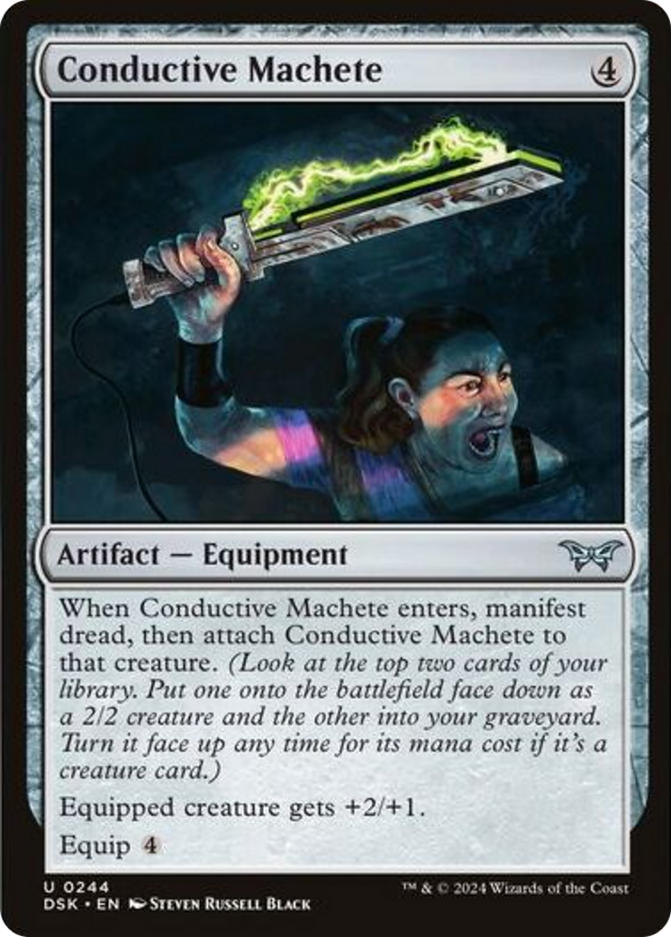 Conductive Machete [Duskmourn: House of Horror] | Card Merchant Takapuna