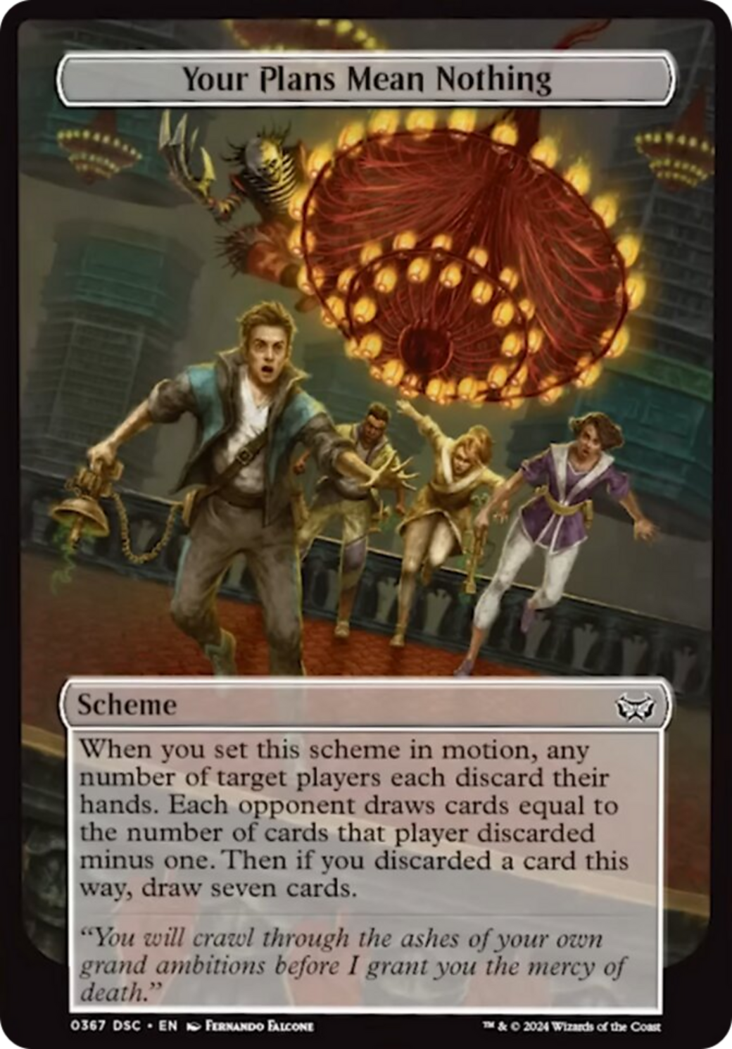 Your Plans Mean Nothing (Full Art) [Duskmourn: House of Horror Commander] | Card Merchant Takapuna