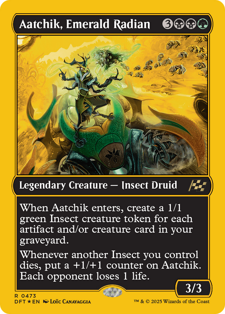 Aatchik, Emerald Radian (First-Place Foil) [Aetherdrift] | Card Merchant Takapuna