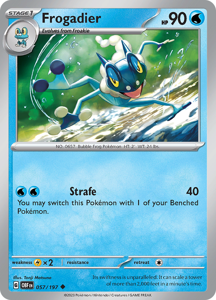 Frogadier (057/197) [Scarlet & Violet: Obsidian Flames] | Card Merchant Takapuna