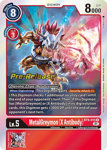 MetalGreymon (X Antibody) [BT9-015] [X Record Pre-Release Promos] | Card Merchant Takapuna