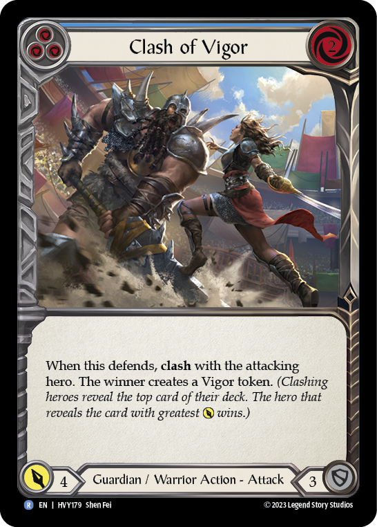 Clash of Vigor (Blue) [HVY179] (Heavy Hitters) | Card Merchant Takapuna