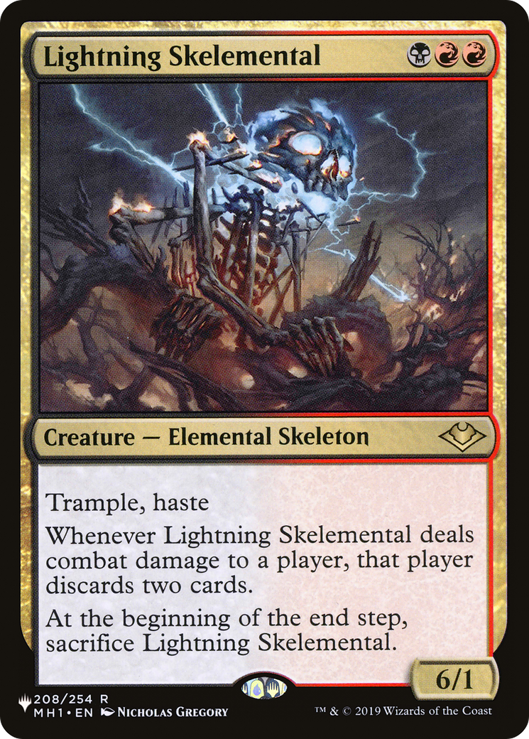 Lightning Skelemental [The List] | Card Merchant Takapuna