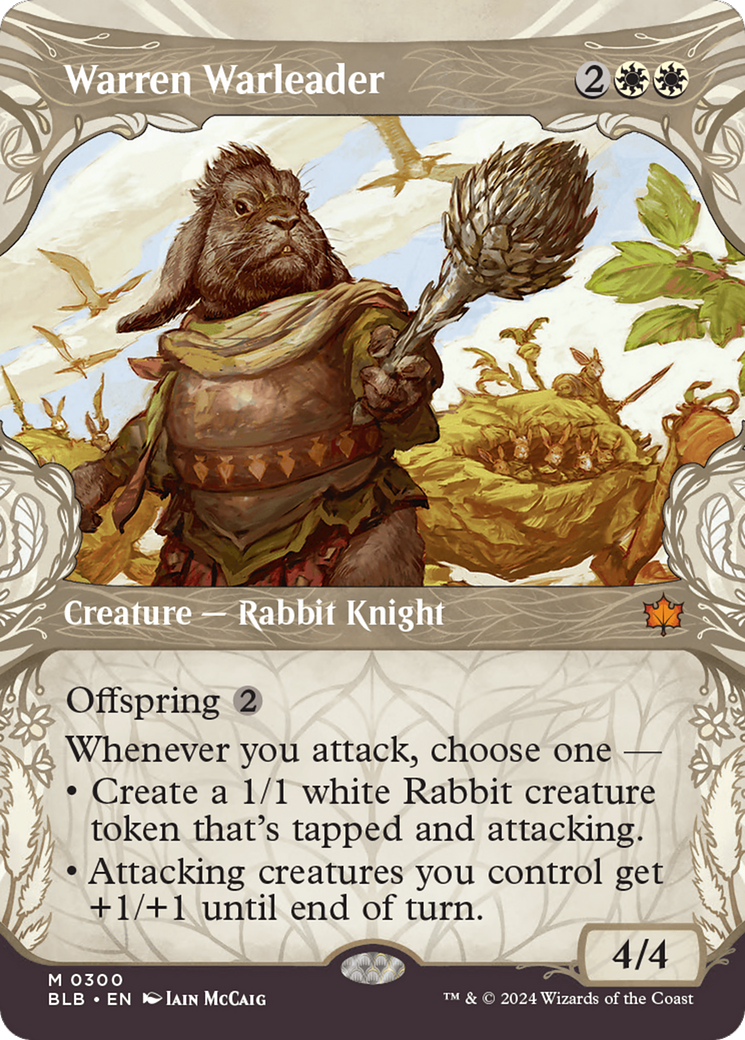 Warren Warleader (Showcase) [Bloomburrow] | Card Merchant Takapuna