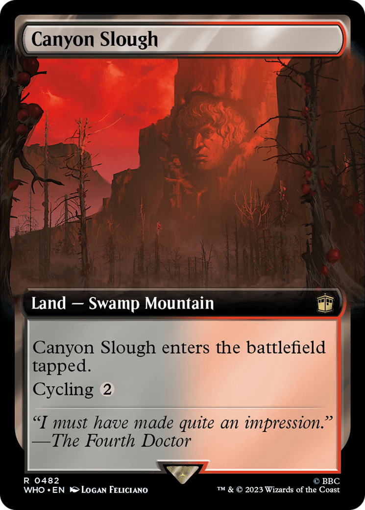 Canyon Slough (Extended Art) [Doctor Who] | Card Merchant Takapuna