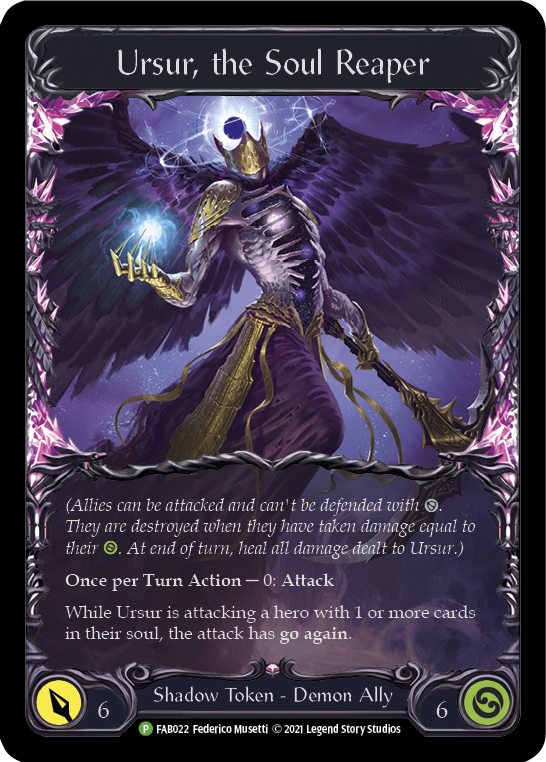 Ursur, the Soul Reaper [FAB022] (Promo)  Cold Foil | Card Merchant Takapuna