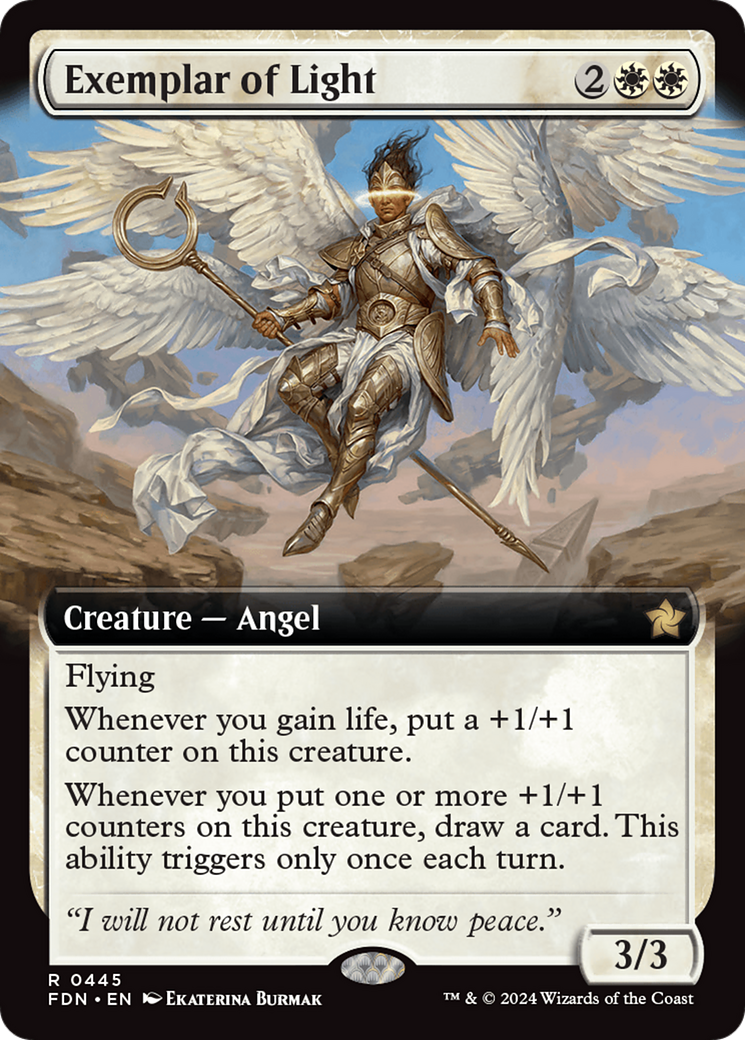 Exemplar of Light (Extended Art) [Foundations] | Card Merchant Takapuna