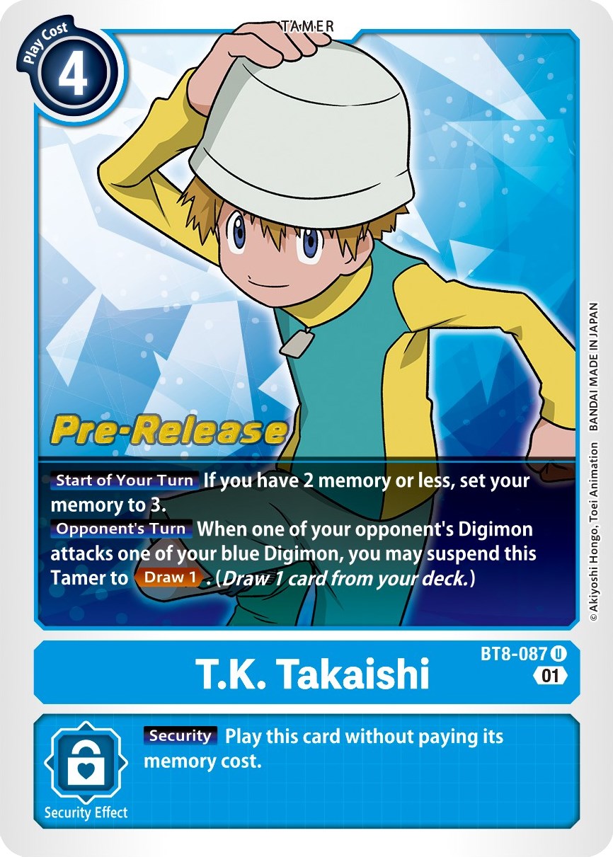 T.K. Takaishi [BT8-087] [New Awakening Pre-Release Cards] | Card Merchant Takapuna