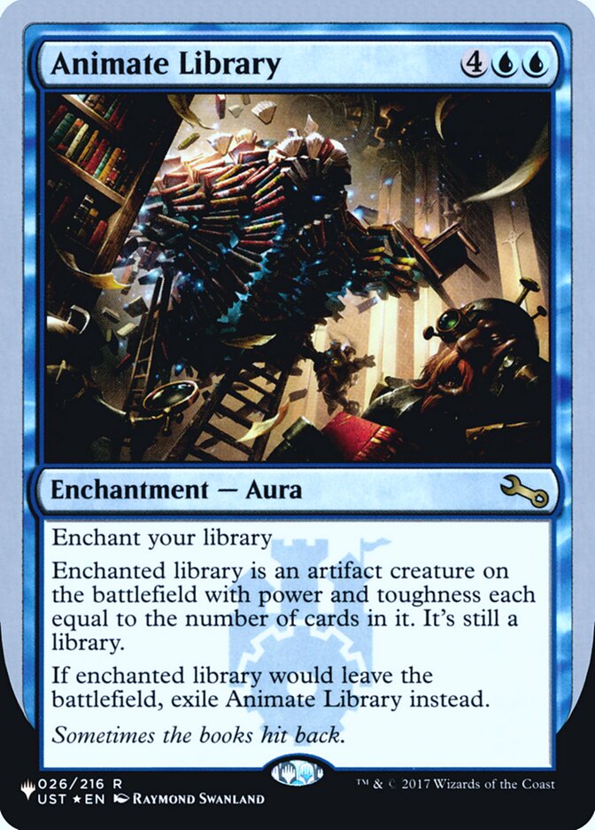 Animate Library (Unfinity Foil Edition) [The List] | Card Merchant Takapuna