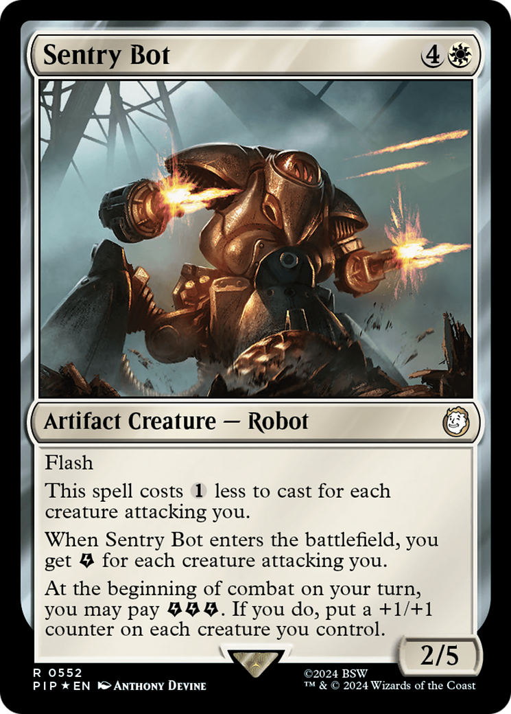 Sentry Bot (Surge Foil) [Fallout] | Card Merchant Takapuna