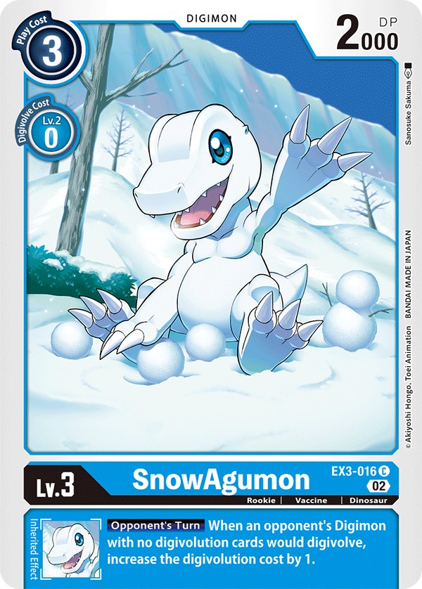 SnowAgumon [EX3-016] [Draconic Roar] | Card Merchant Takapuna