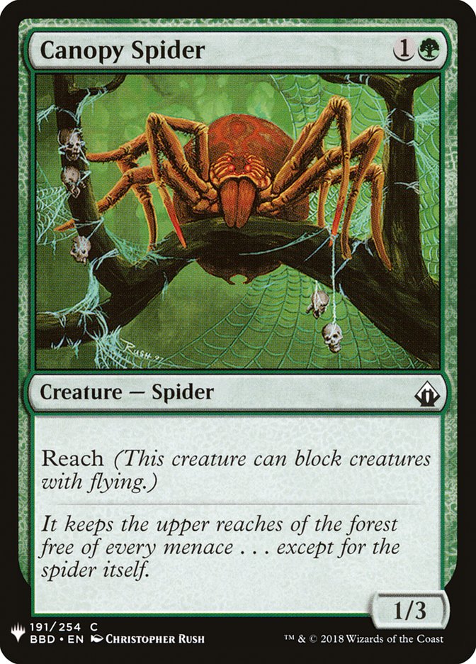 Canopy Spider [Mystery Booster] | Card Merchant Takapuna