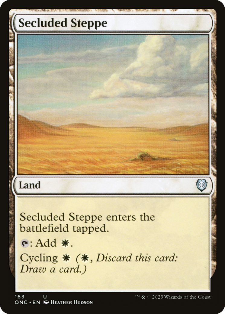 Secluded Steppe [Phyrexia: All Will Be One Commander] | Card Merchant Takapuna