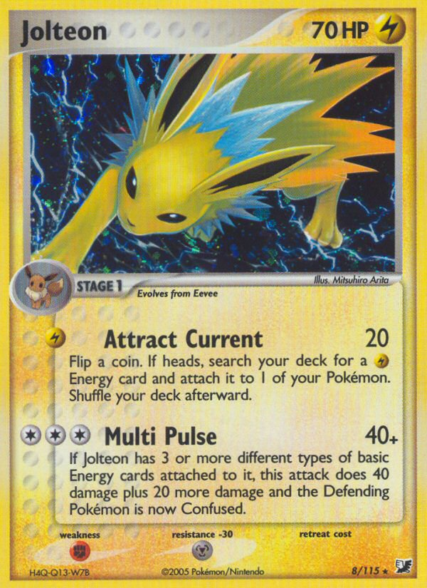 Jolteon (8/115) [EX: Unseen Forces] | Card Merchant Takapuna