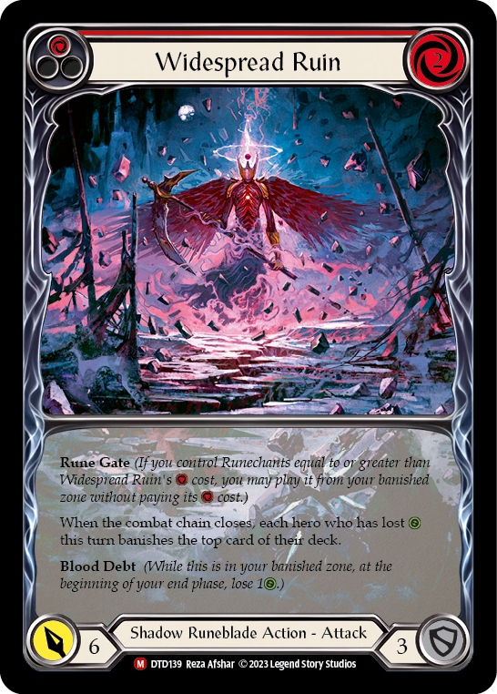 Widespread Ruin (Extended Art) [DTD139] (Dusk Till Dawn)  Rainbow Foil | Card Merchant Takapuna