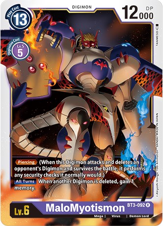 MaloMyotismon [BT3-092] (Revision Pack 2021) [Release Special Booster Promos] | Card Merchant Takapuna