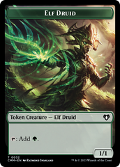 Servo // Elf Druid Double-Sided Token [Commander Masters Tokens] | Card Merchant Takapuna