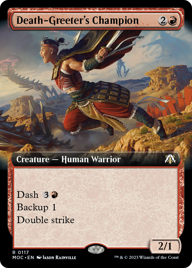 Death-Greeter's Champion (Extended Art) [March of the Machine Commander] | Card Merchant Takapuna