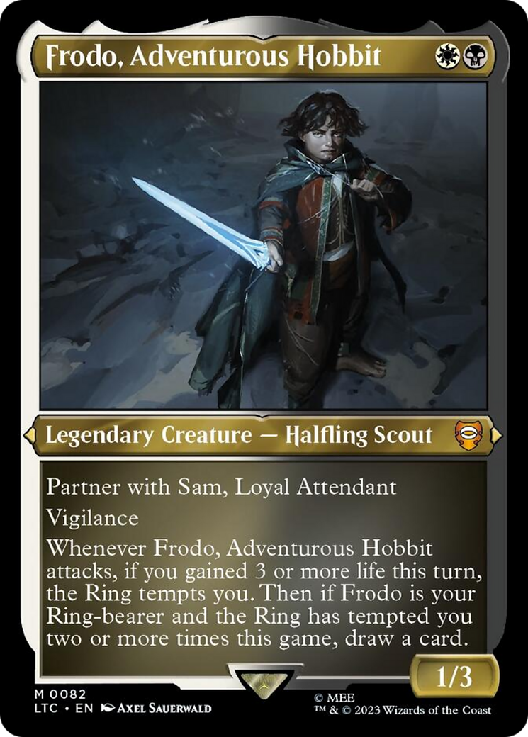 Frodo, Adventurous Hobbit (Display Commander) [The Lord of the Rings: Tales of Middle-Earth Commander] | Card Merchant Takapuna