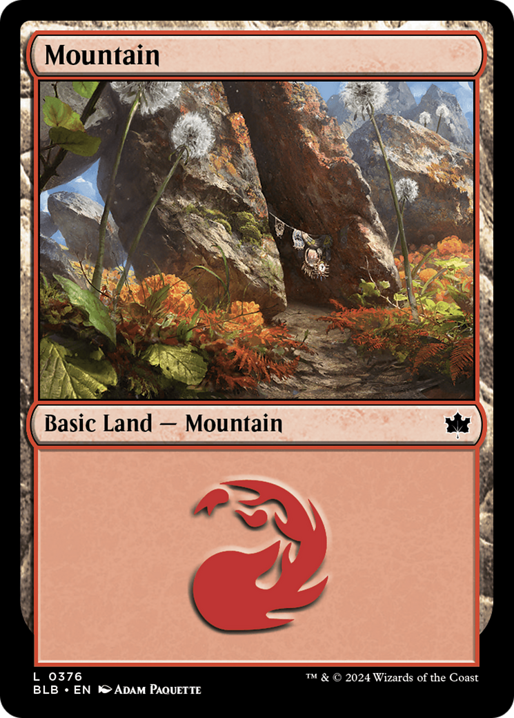 Mountain (0376) [Bloomburrow] | Card Merchant Takapuna