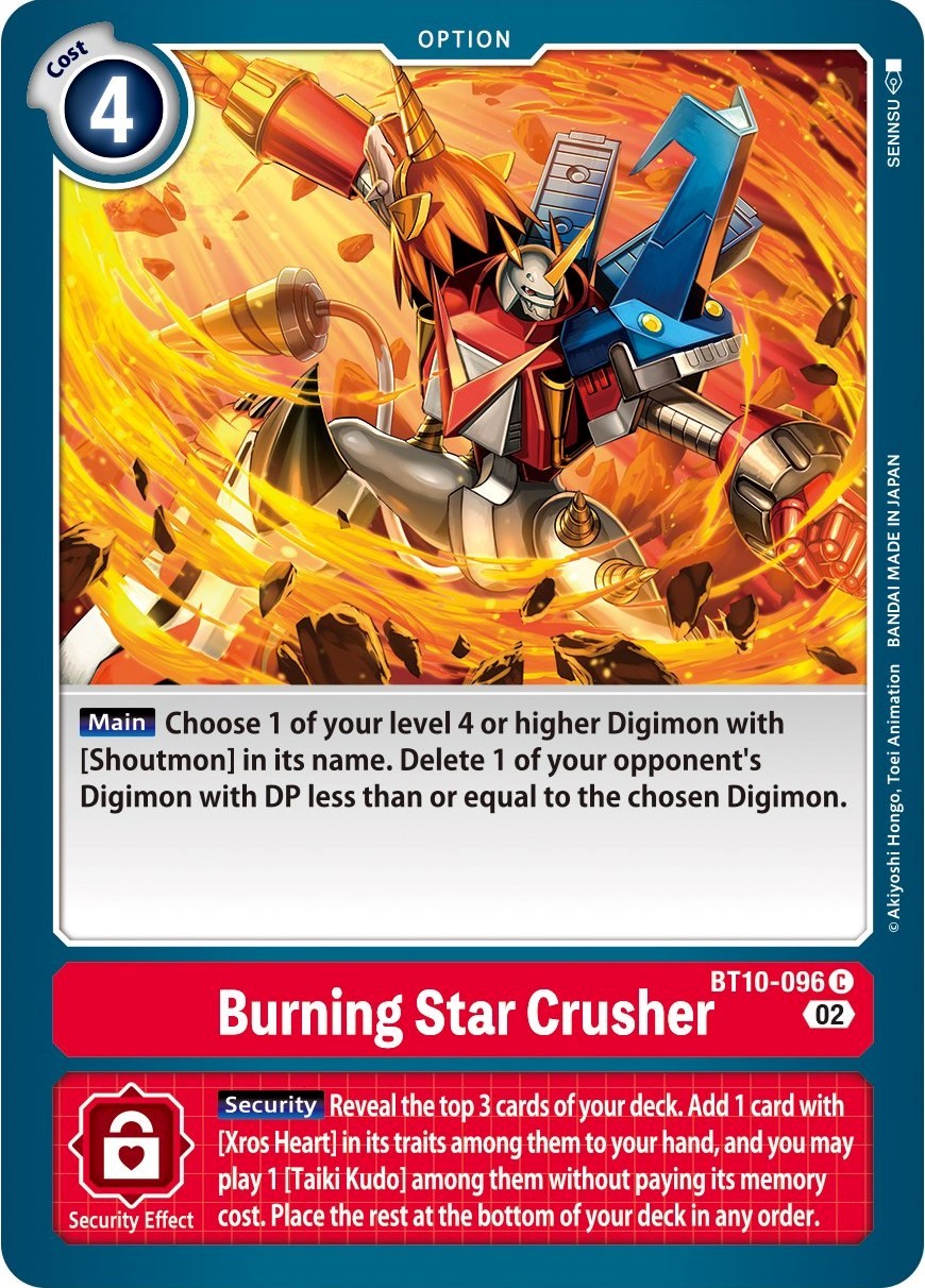 Burning Star Crusher [BT10-096] [Xros Encounter] | Card Merchant Takapuna