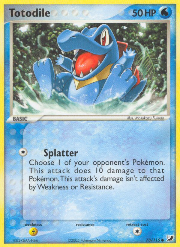 Totodile (78/115) [EX: Unseen Forces] | Card Merchant Takapuna