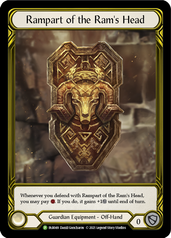 Rampart of the Ram's Head (Golden) [FAB049] (Promo)  Cold Foil | Card Merchant Takapuna