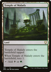 Temple of Malady [Phyrexia: All Will Be One Commander] | Card Merchant Takapuna