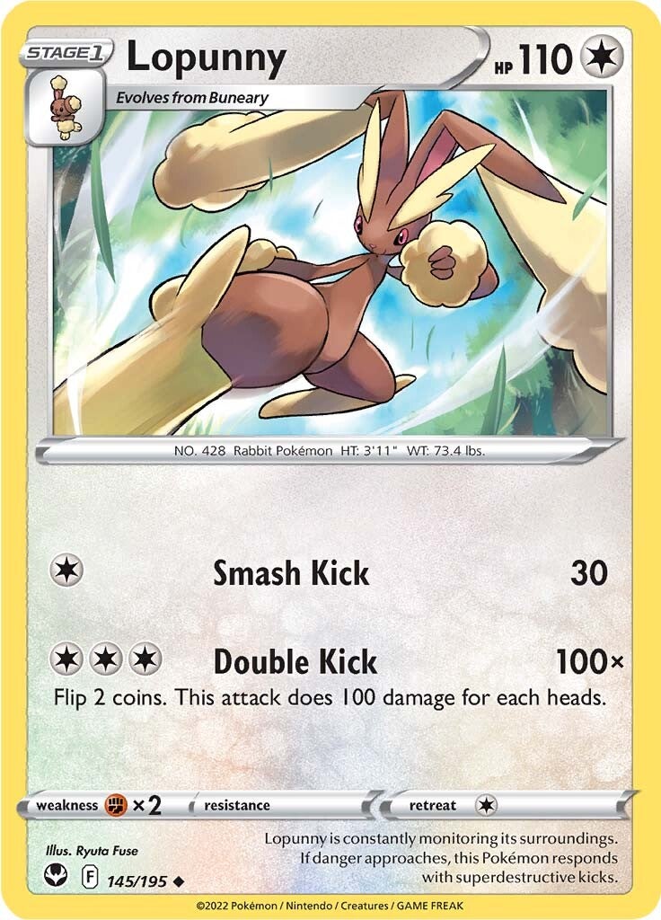 Lopunny (145/195) [Sword & Shield: Silver Tempest] | Card Merchant Takapuna