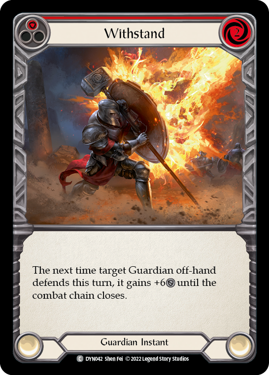 Withstand (Red) [DYN042] (Dynasty) | Card Merchant Takapuna