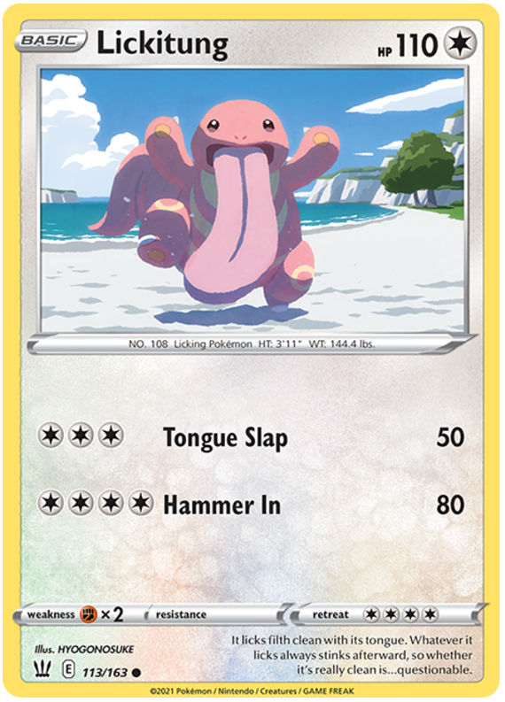 Lickitung (113/163) [Sword & Shield: Battle Styles] | Card Merchant Takapuna