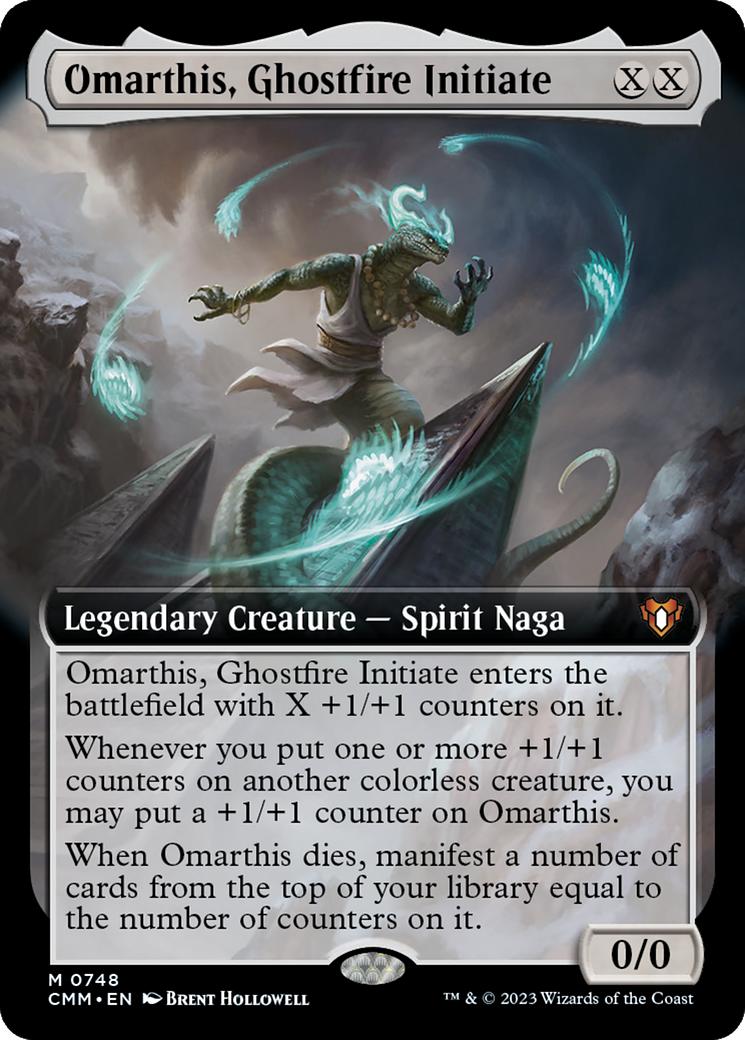 Omarthis, Ghostfire Initiate (Extended Art) [Commander Masters] | Card Merchant Takapuna