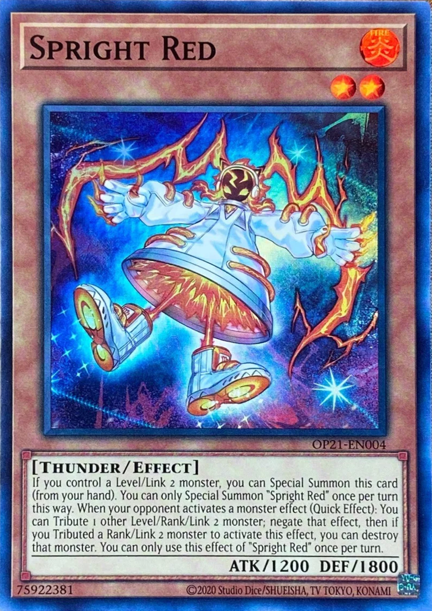 Spright Red [OP21-EN004] Super Rare | Card Merchant Takapuna