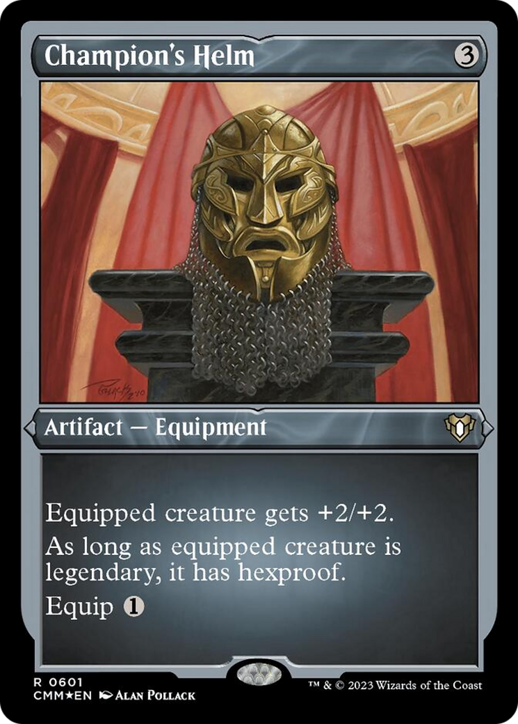 Champion's Helm (Foil Etched) [Commander Masters] | Card Merchant Takapuna