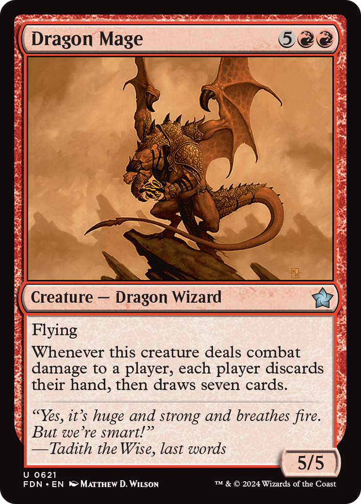 Dragon Mage [Foundations] | Card Merchant Takapuna