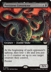 Persistent Constrictor (Extended Art) [Duskmourn: House of Horror Commander] | Card Merchant Takapuna