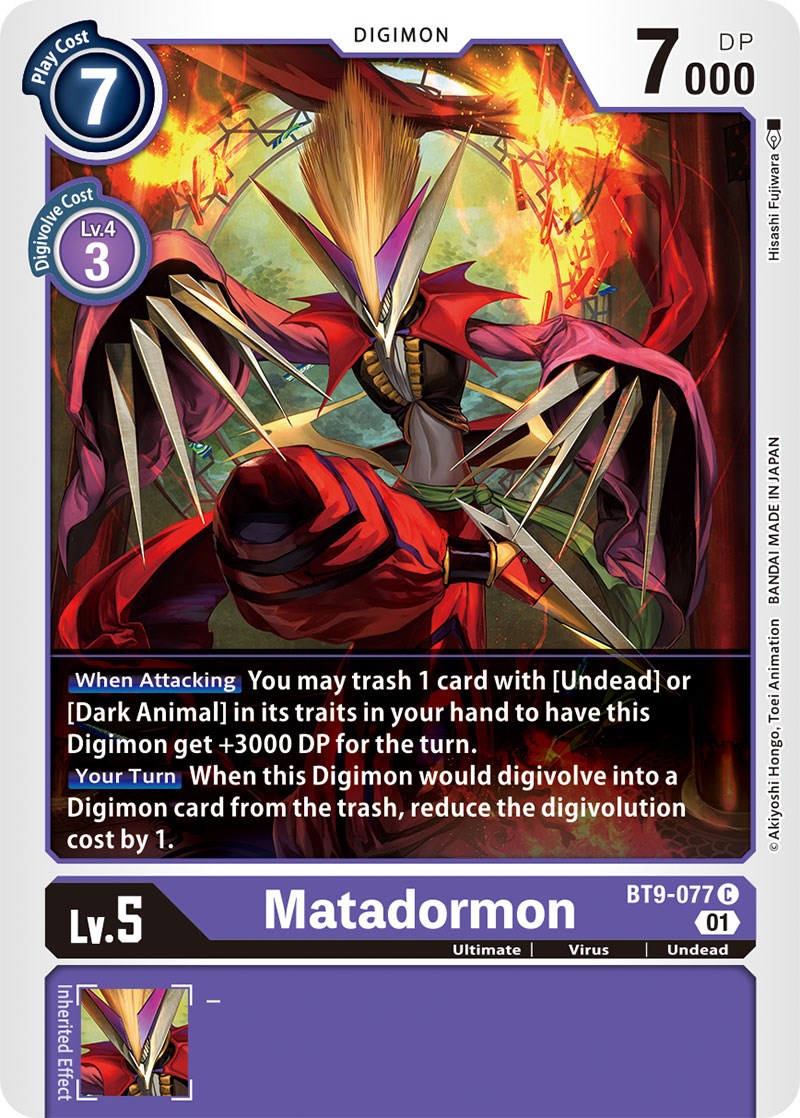 Matadormon [BT9-077] [X Record] | Card Merchant Takapuna